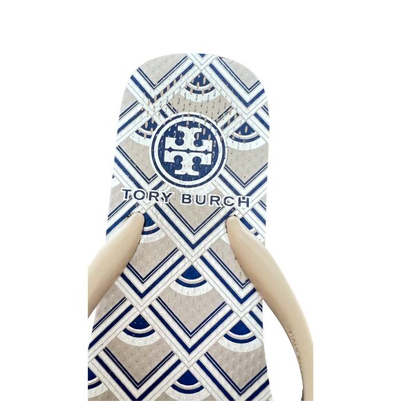 Tory Burch  Flat Flip Flop Yellow sandals size 7 - Picture 3 of 13